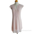 Women's shift dress, made of 100% polyester, OEM orders are welcome